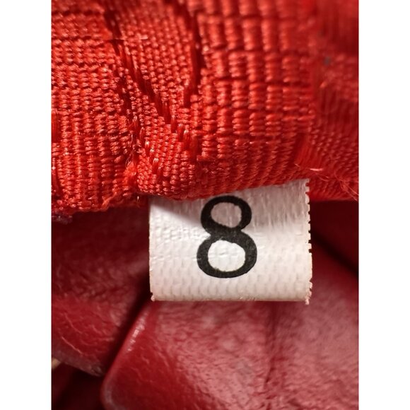 Prada Napa Gauffre Tessuto Red Leather Two Way Bag - Picture 6 of 16